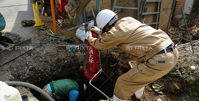 連結送水管・消火栓改修工事