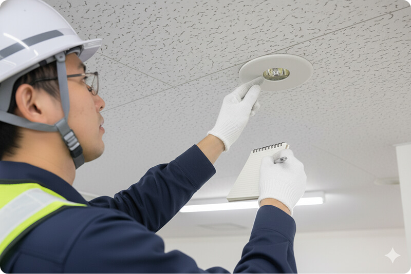 非常照明設備検査