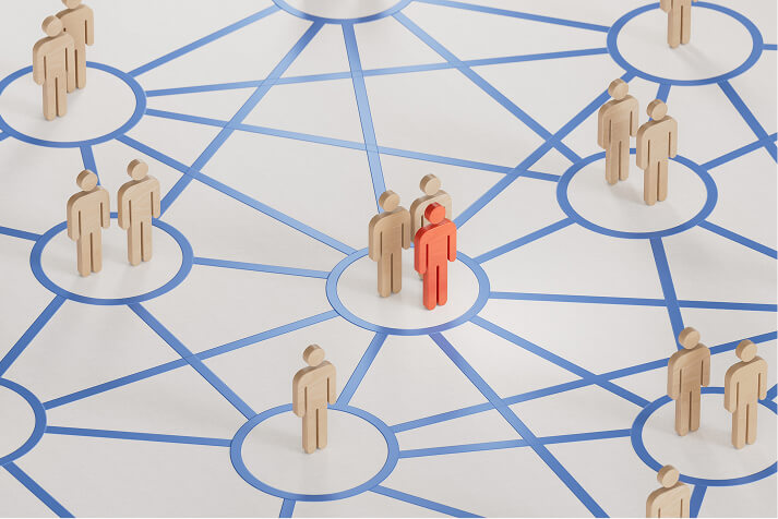 多岐にわたるネットワークがある